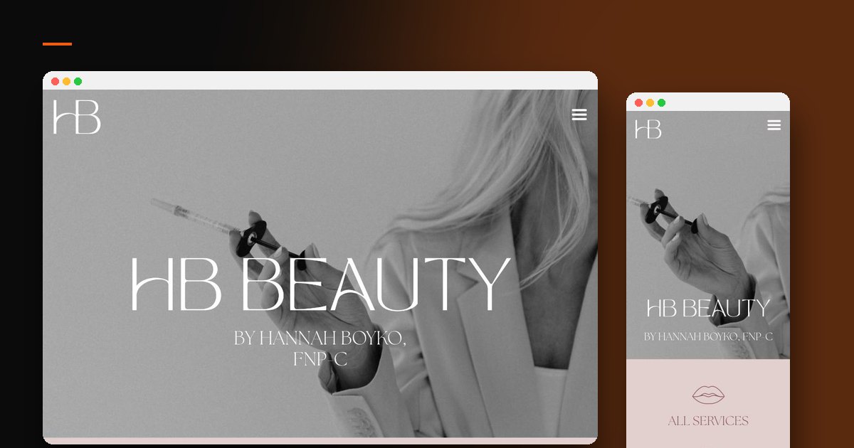 HB Beauty website by AdaptExec