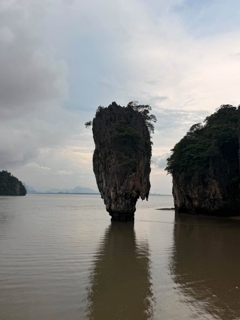 Khao Tapu (James Bond Island) rising from Phang Nga Bay, Thailand, photographed by Adam Neuerburg