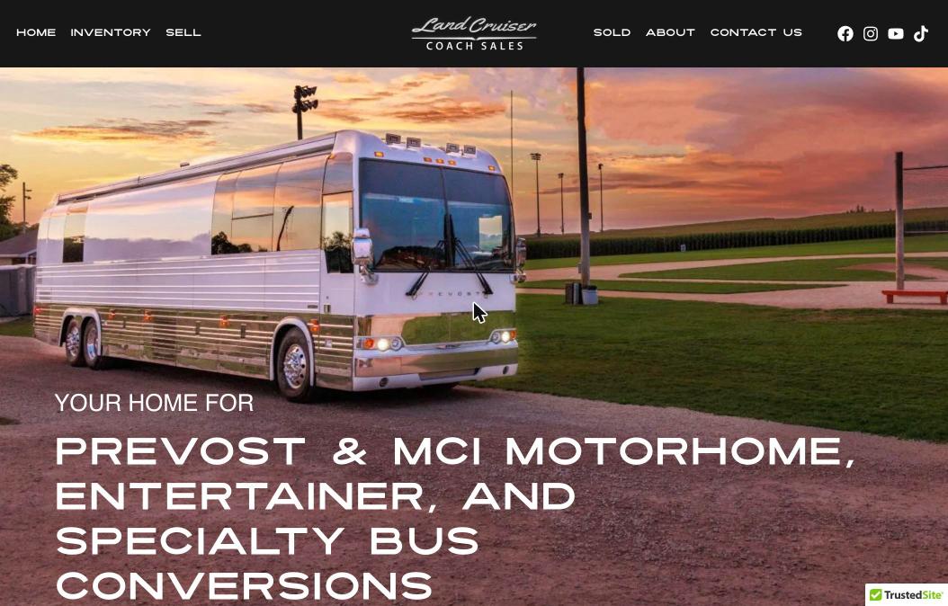 Land Cruiser Coach Sales website